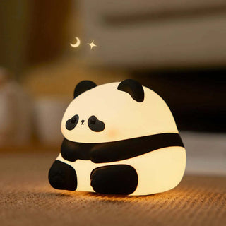 Panda Night Lights For Kids Cute Animal Silicone Timing Rechargeable Lamp Cartoon Panda Bedroom Decoration Kids Boys Girls Gift - Savii