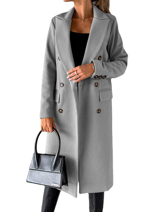 Double Breasted Slim Long Winter Coat - Savii