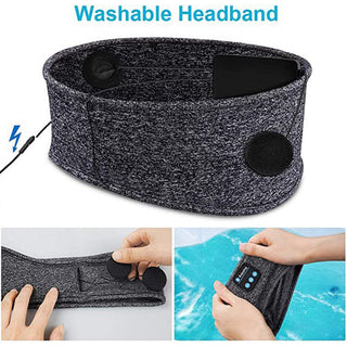 Wireless Bluetooth Headband - Eye Mask with Built-in Speaker