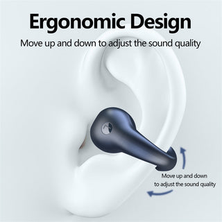 Wireless Bone Conduction Headphones - Ear Clip Bluetooth Touch Wireless Earphone Sports Headset