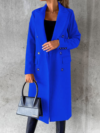 Double Breasted Slim Long Winter Coat - Savii