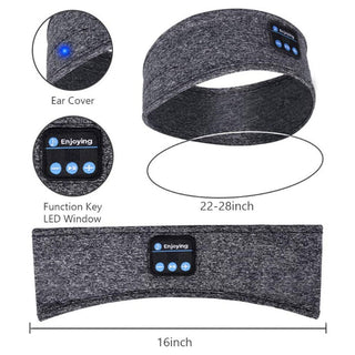 Wireless Bluetooth Headband - Eye Mask with Built-in Speaker