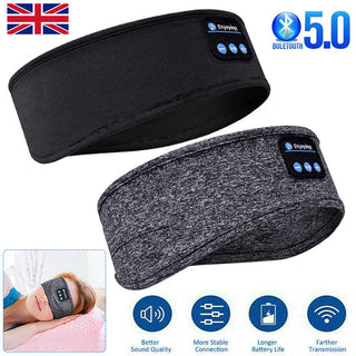 Wireless Bluetooth Headband - Eye Mask with Built-in Speaker