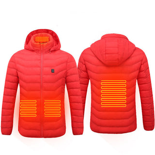 HeatPRO Heated Puffer Jacket - USB Electric Insulated Coat with 9 ActiveHeat Zones - Savii