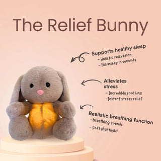 Breathing Rabbit Soothing Sensory Plush Toy for Anxiety Relief