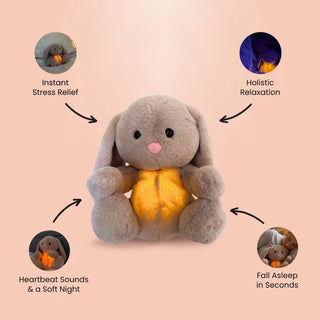 Breathing Rabbit Soothing Sensory Plush Toy for Anxiety Relief