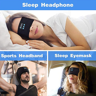 Wireless Bluetooth Headband - Eye Mask with Built-in Speaker