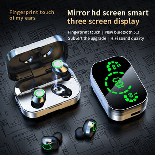 Wireless Bluetooth Headset with Screen Smart Digital Display